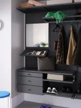 Drążek na ubrania do garderobie