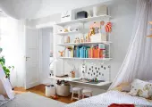 Zabudowa biblioteczki Systemu Elfa