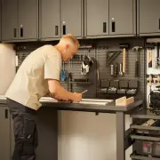 Stół warsztatowy w zabudowie Systemu Elfa