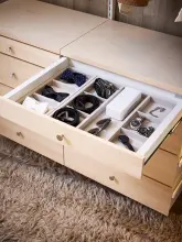 Wkładka na akcesoria do szuflady, mały 12 pól Grey