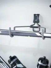 Hak rowerowy poziomy szary mat