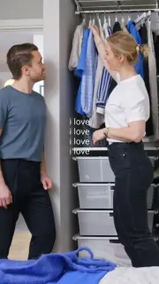 Zabudowa garderoby System Elfa