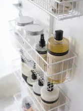 Kosz na szynę pionową duży biały