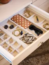 Wkładka na akcesoria do szuflady, mały 12 pól Grey