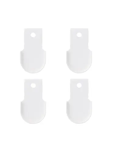 Zaciski montażowe do oświetlenia ledowego Matte white, 4szt