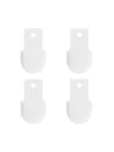 Zaciski montażowe do oświetlenia ledowego Matte white, 4szt